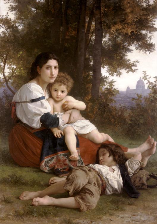 Adolphe William Bouguereau Rest (mk26) oil painting picture